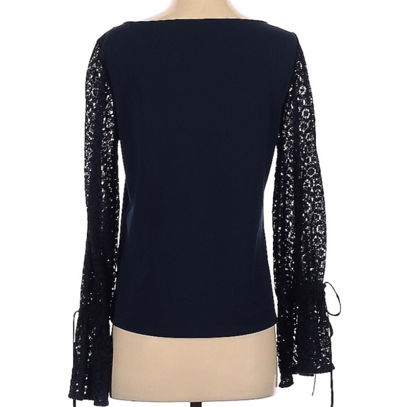 BANANA REPUBLIC Lace Drawstring Sleeve Top - Picture 3 of 9